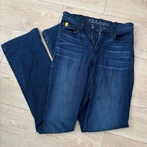 Yoga Jeans Dark Wash Bootcut Stretch Denim Size 26 Classic Flare Jeans